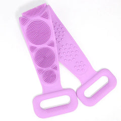 2 Packs Silicone Long Body Scrubber