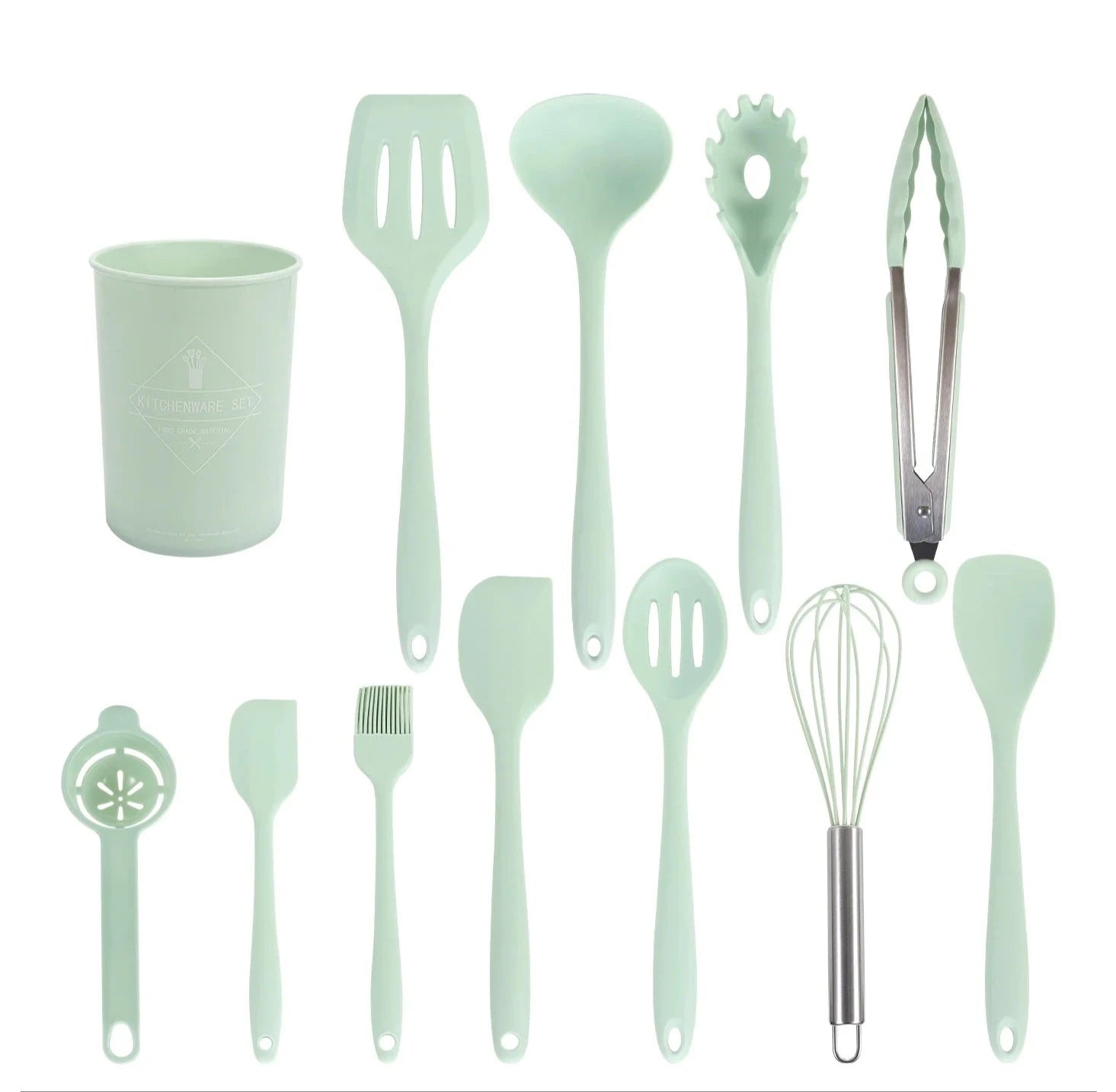 11-Piece Silicone Cooking Utensils Set for Kitchen