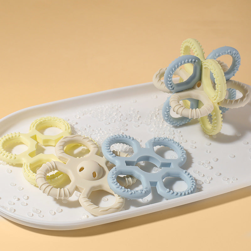 Mixed-Color Handheld Rattle Manhattan Ball