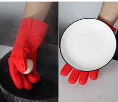 Five-Finger Silicone Oven Glove