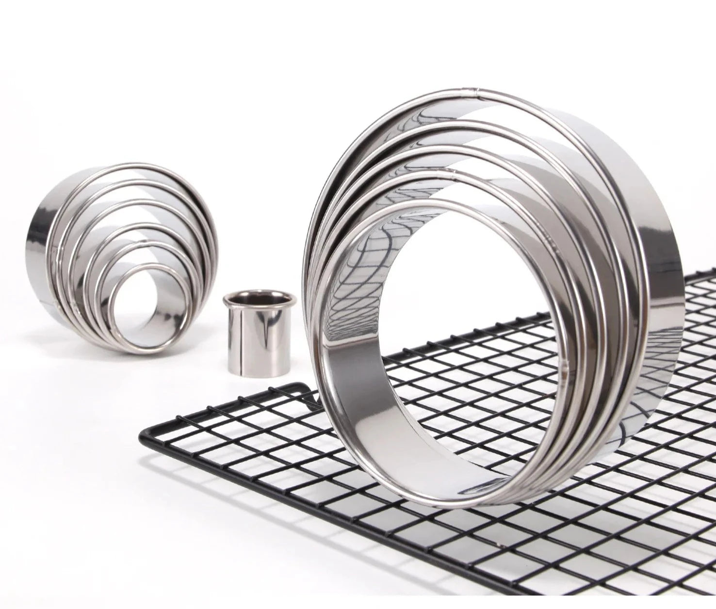 Set of 12 Stainless Steel Cookie Cutters