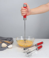 Semi-automatic rotating egg beater