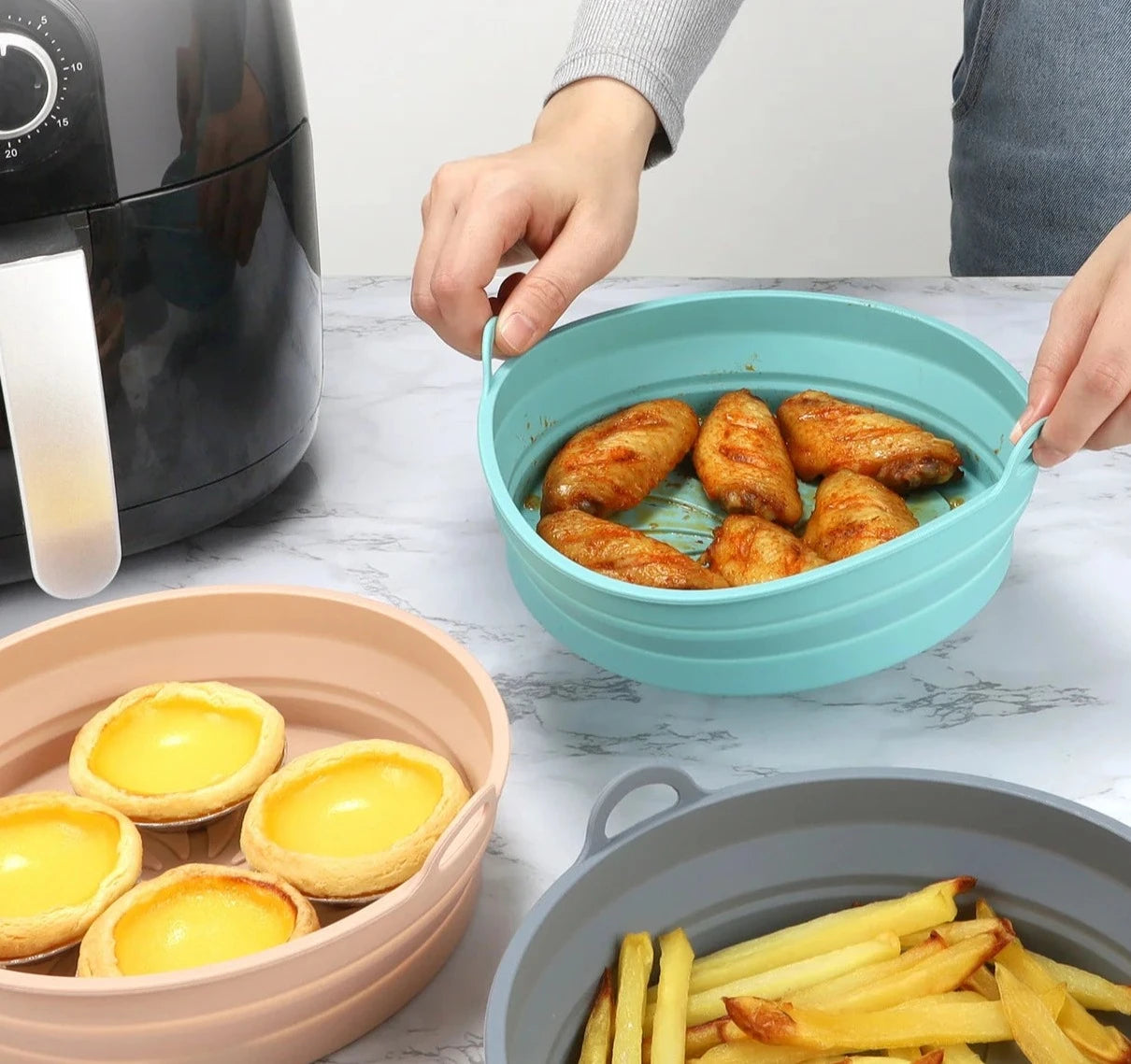 Reusable Silicone Air Fryer Liners