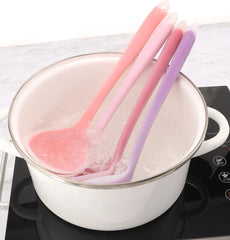 Semi-transparent Silicone Soup Spoon Set