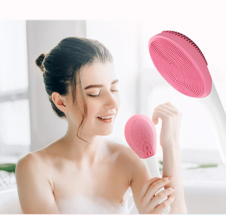 Vibrating massage Silicone Body Scrubber