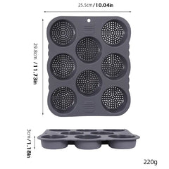 8 Cups Rectangular Silicone Muffin Pan