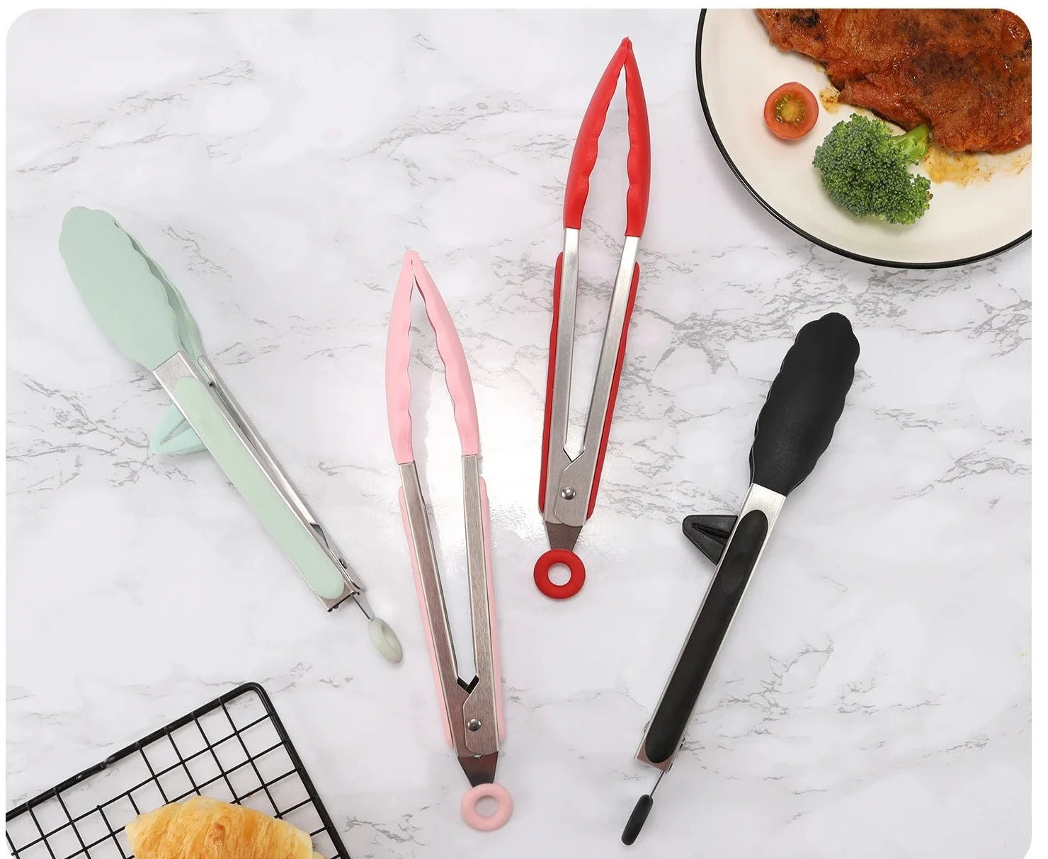 Silicone Kitchen Tongs