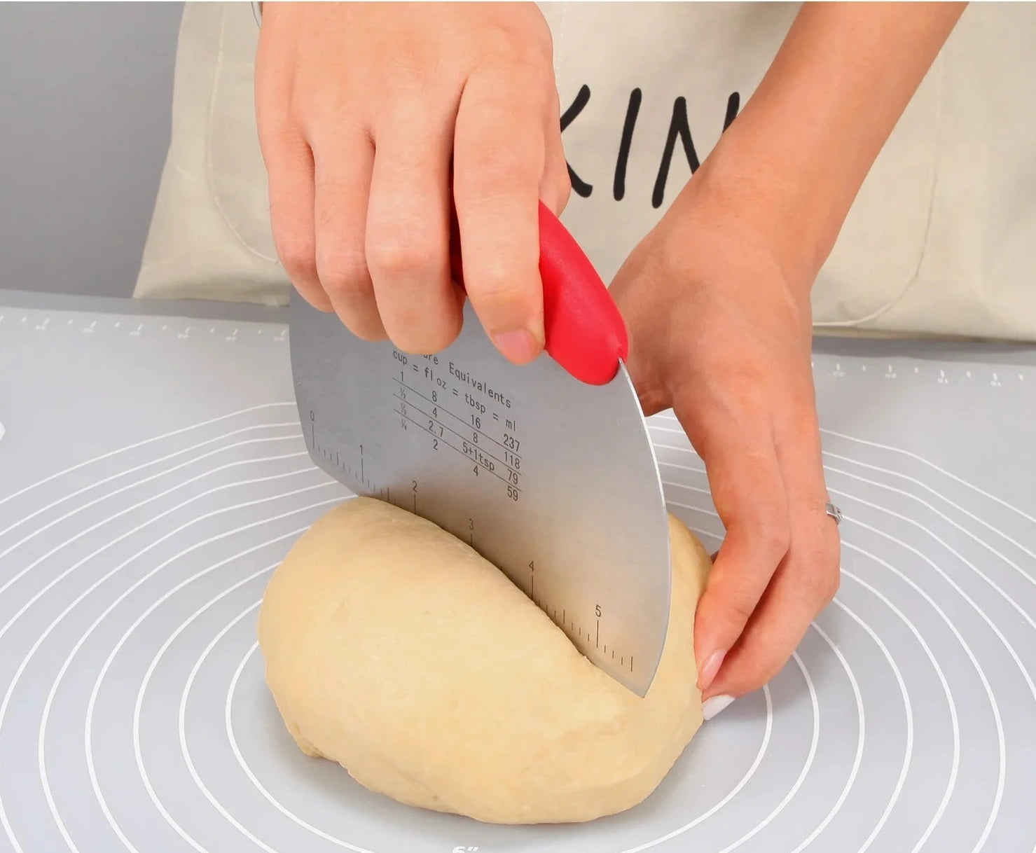 Stainless Steel Dough Scraper