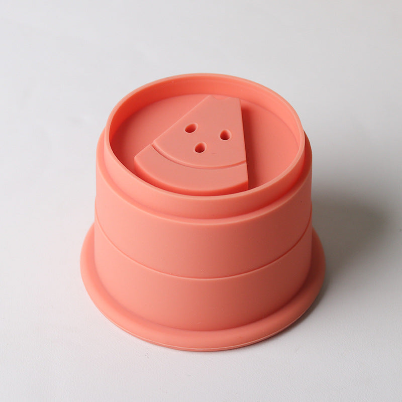 Fruit-Shaped Silicone Stacking Toy