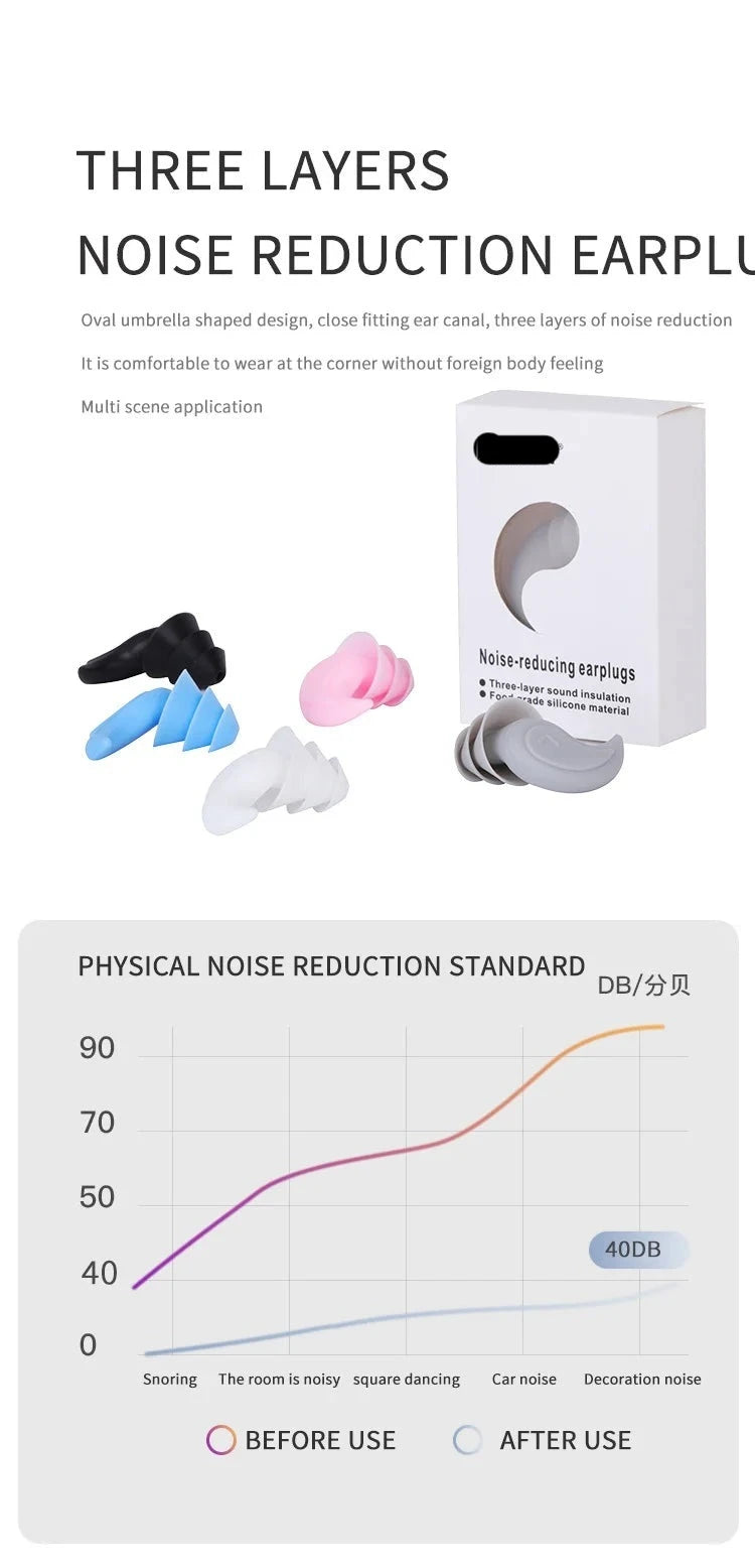 Silicone Swimming Earplugs