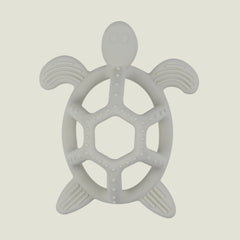 Turtle White Bite-Safe Hollow Teething Ball