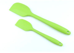 Green 2 Pcs Non-Stick Silicone Spatula