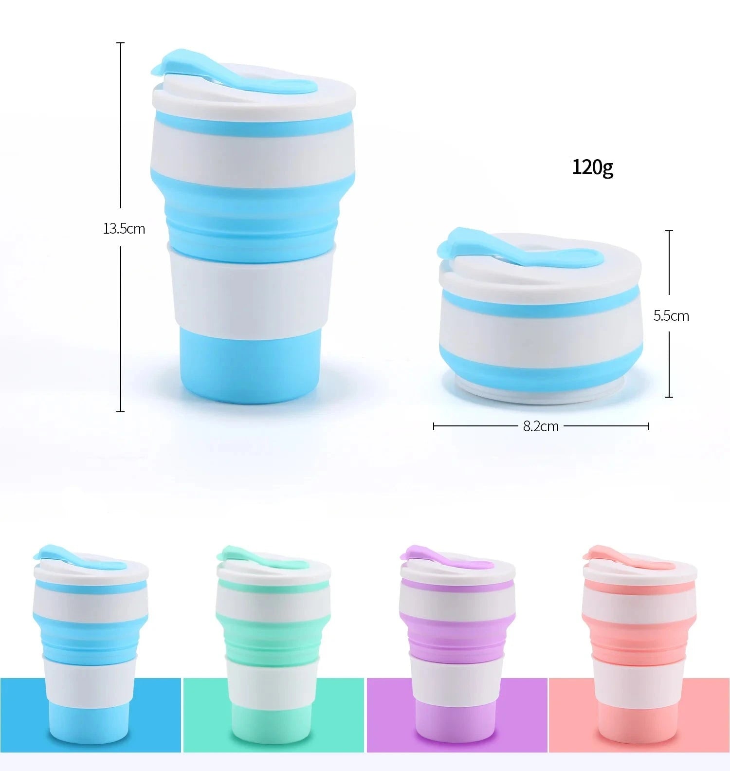 Silicone Collapsible / Foldable Coffee Cups