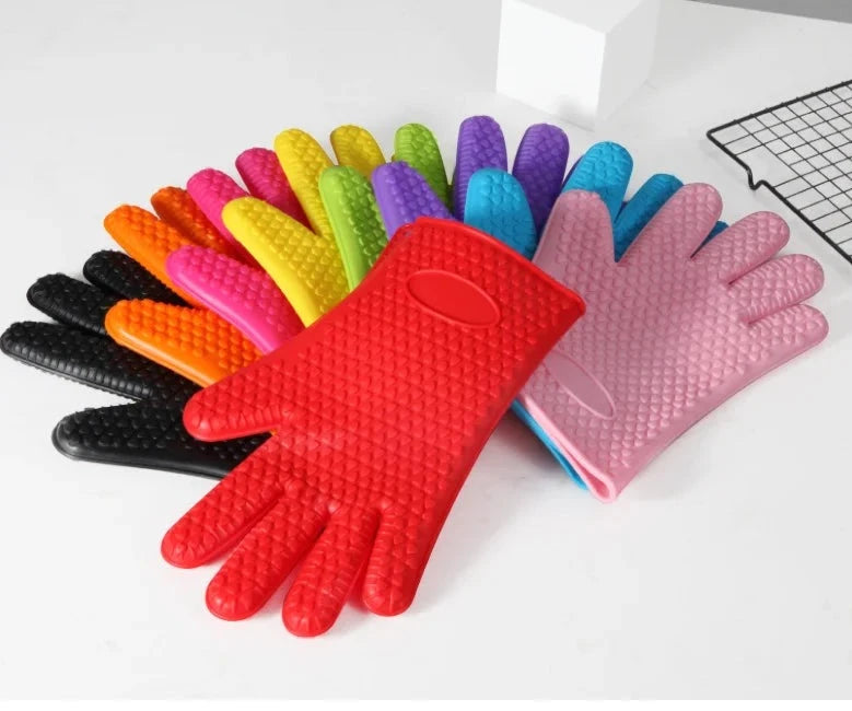 Five-Finger Silicone Oven Glove