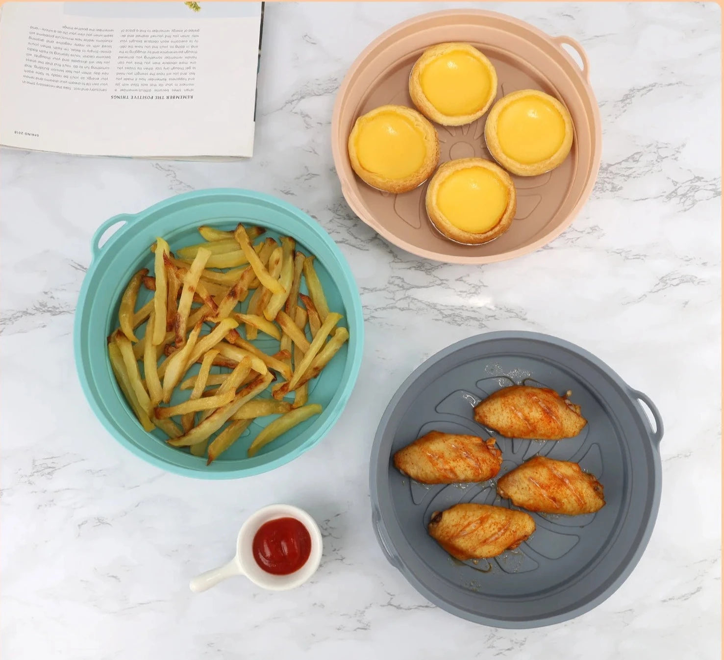 Reusable Silicone Air Fryer Liners