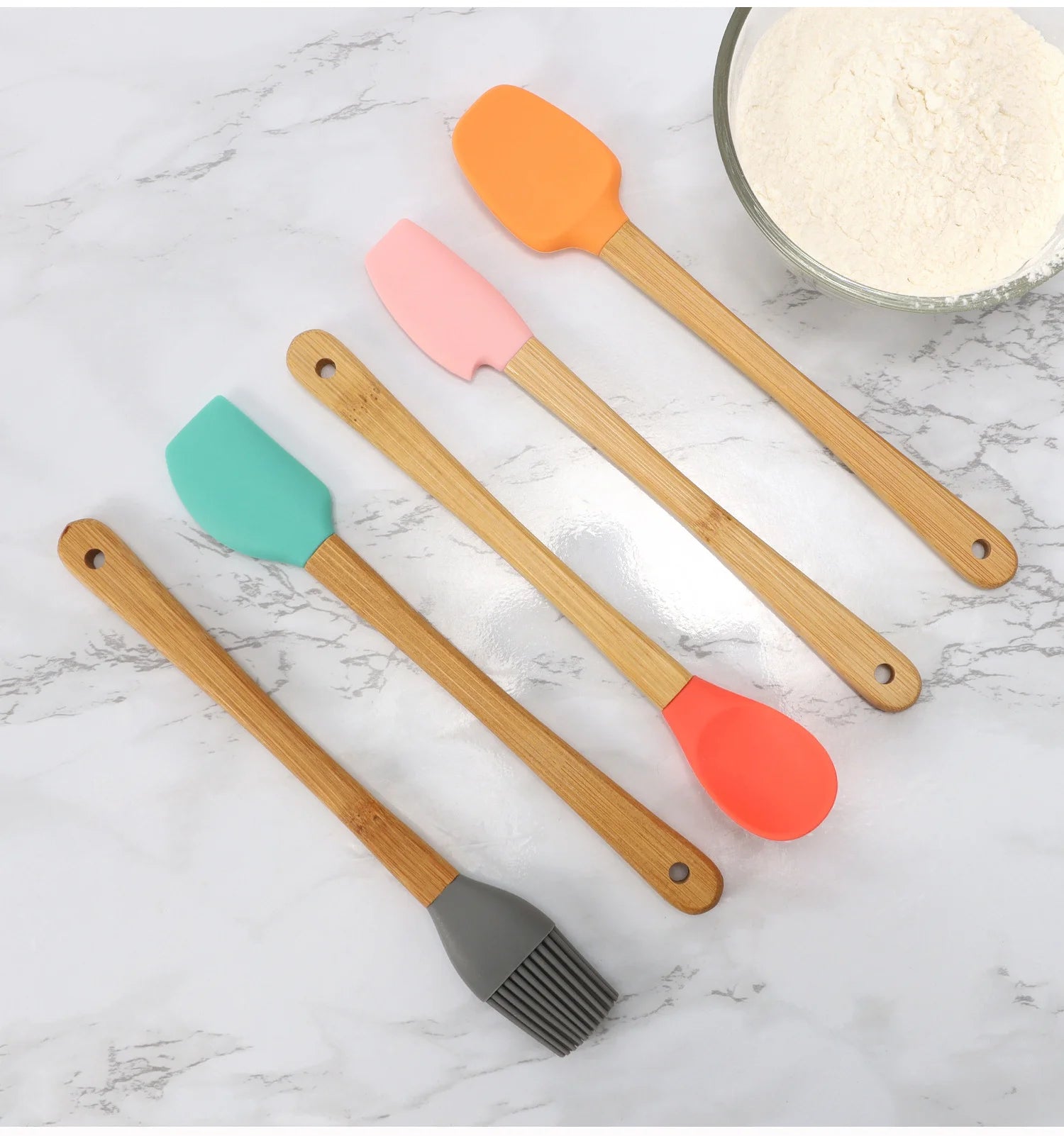 5 Pack Mini Silicone Spatula Set