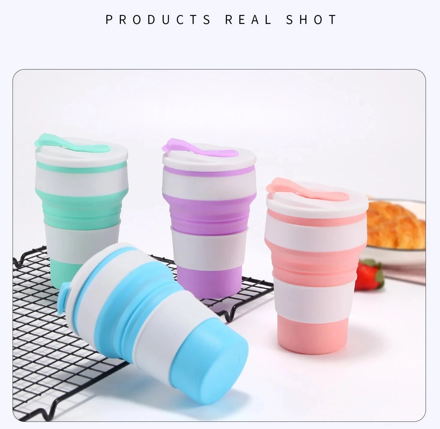 Silicone Collapsible / Foldable Coffee Cups