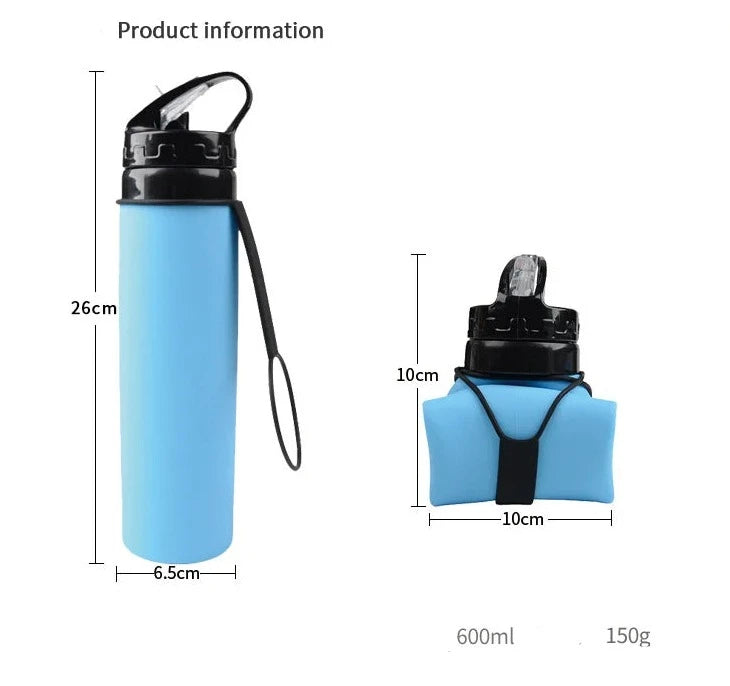 Silicone Travel Water Bottle