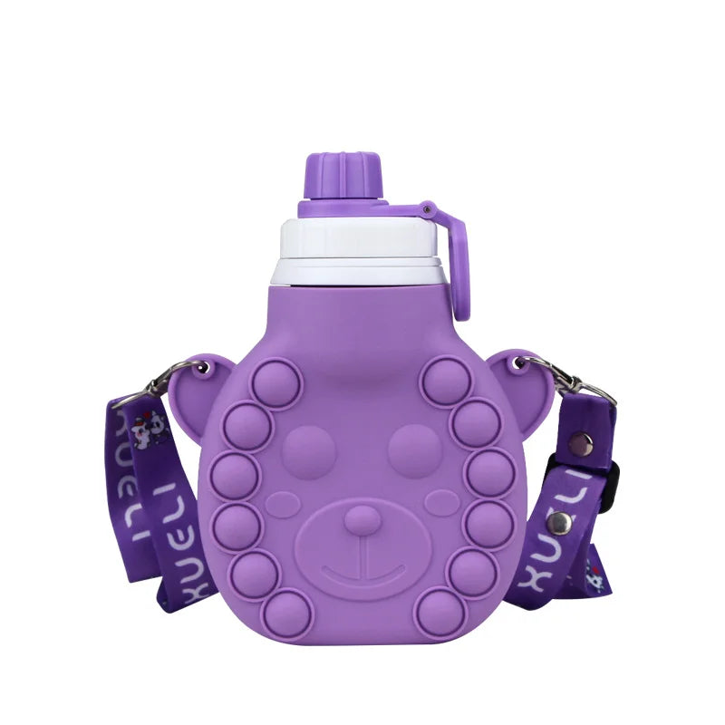 Purple Children's Silicone Hot Water Bottle