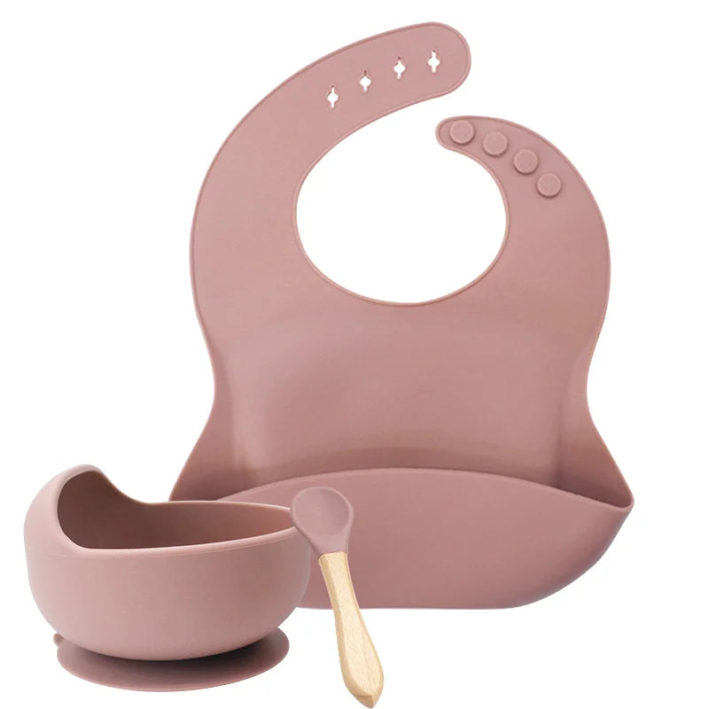 Pink 3-Piece Baby Feeding Set