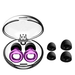 Purple Five Star Design Silicone Earplugs