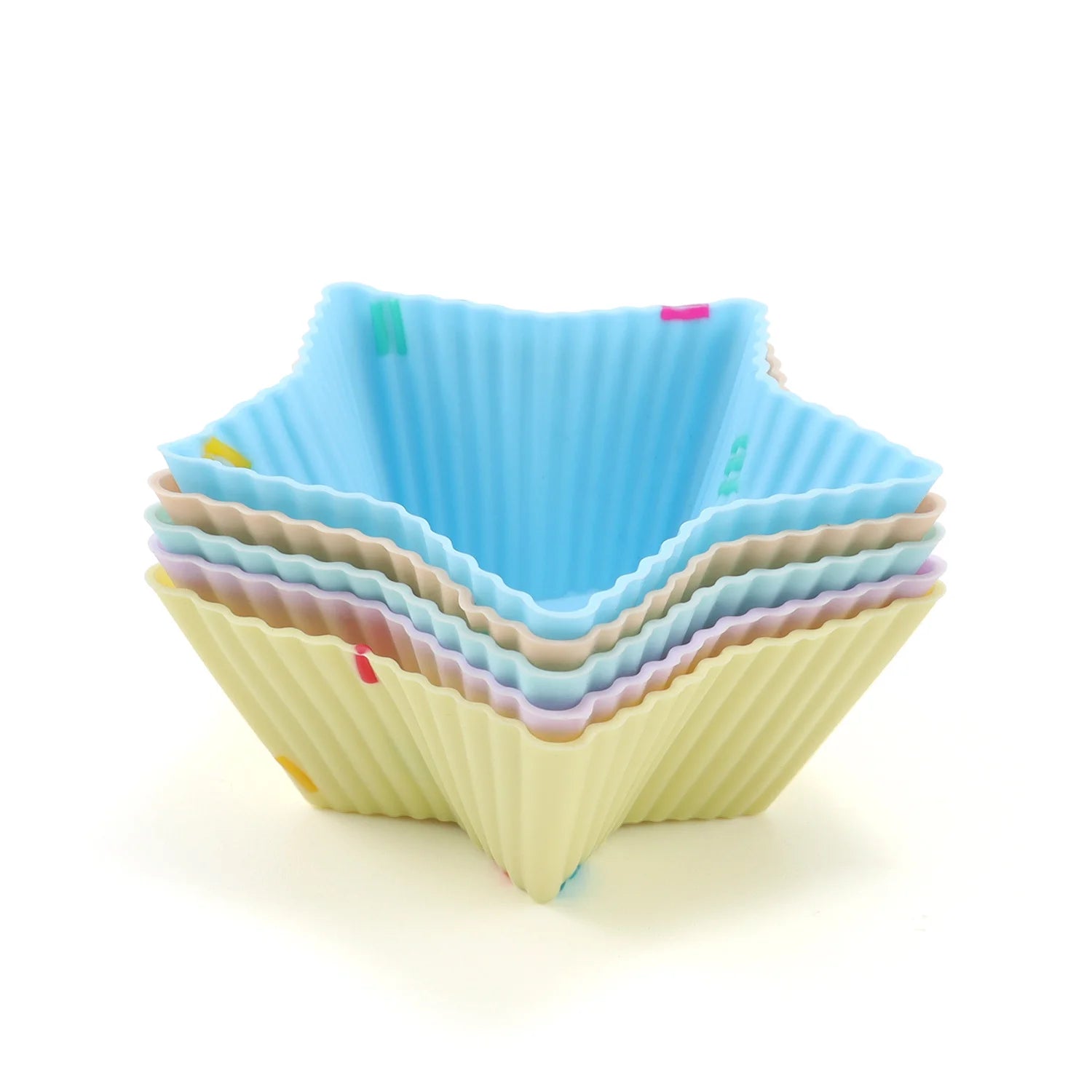 Style 8 5pc Silicone Cupcake Muffin Cake Baking Cups