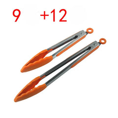 Silicone Kitchen Tongs Stainless Steel