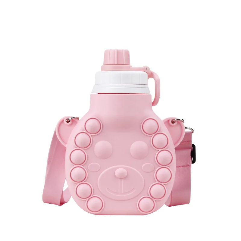 Light pink Children's Silicone Hot Water Bottle