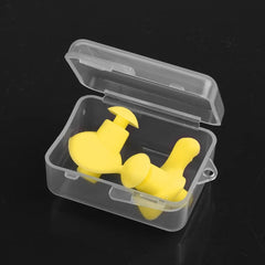 Yellow Waterproof Silicone Ear Plugs