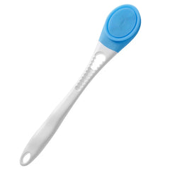 Blue Long-handled Silicone body scrubber