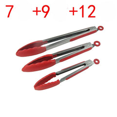 Silicone Kitchen Tongs Stainless Steel