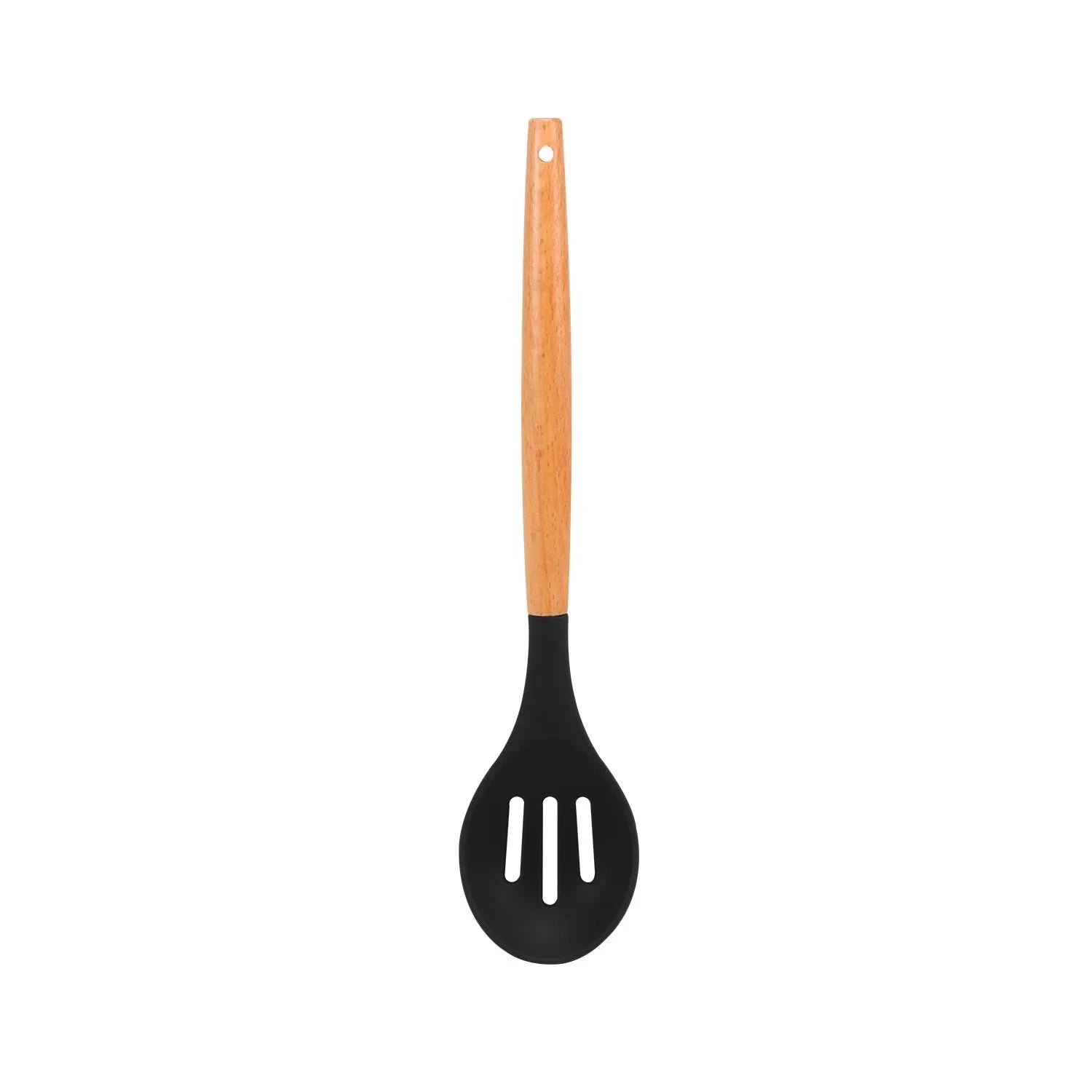 11-Piece Silicone Cooking Utensils with Wooden Handle