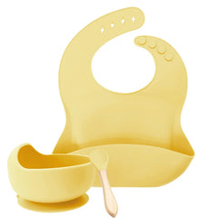 Yellow 3-Piece Baby Feeding Set