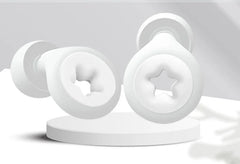 White 1 Set Silicone Noise Canceling Earplugs