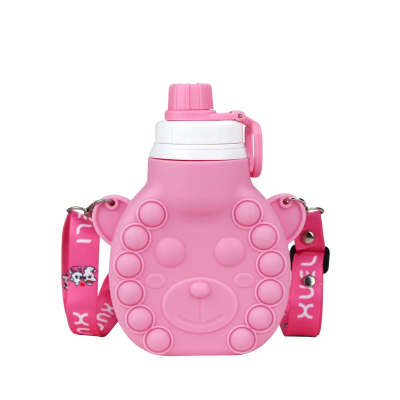 Pink Children's Silicone Hot Water Bottle