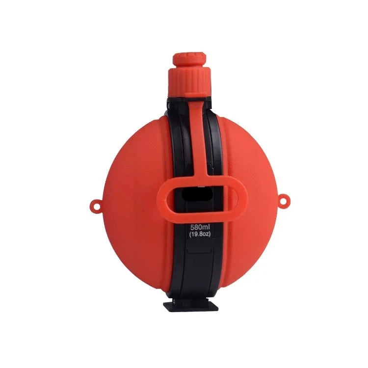 Red Silicone Compass Water Bottle