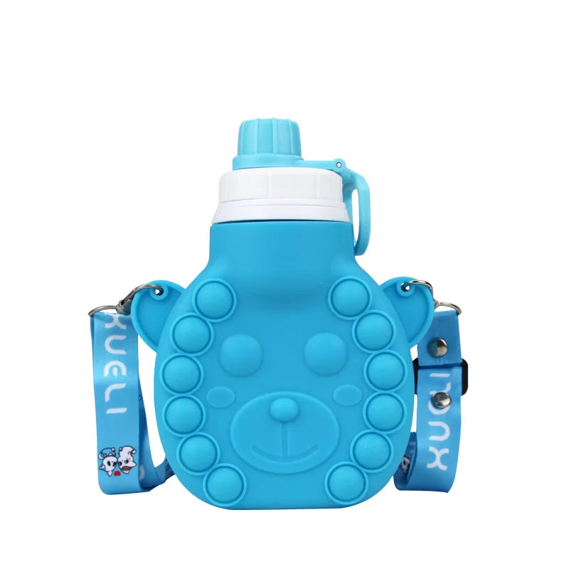 Blue Children's Silicone Hot Water Bottle