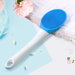 Blue Vibrating massage Silicone Body Scrubber