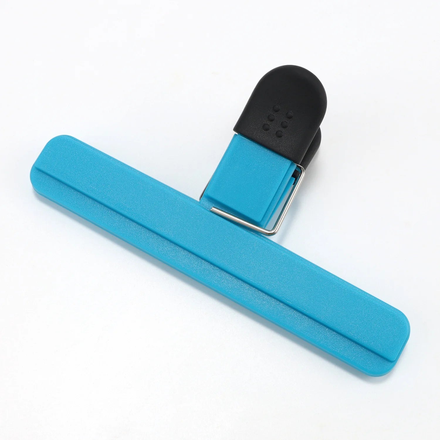 Blue Silicone Plastic Bag Sealing Clips