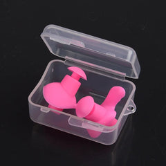 Pink Waterproof Silicone Ear Plugs