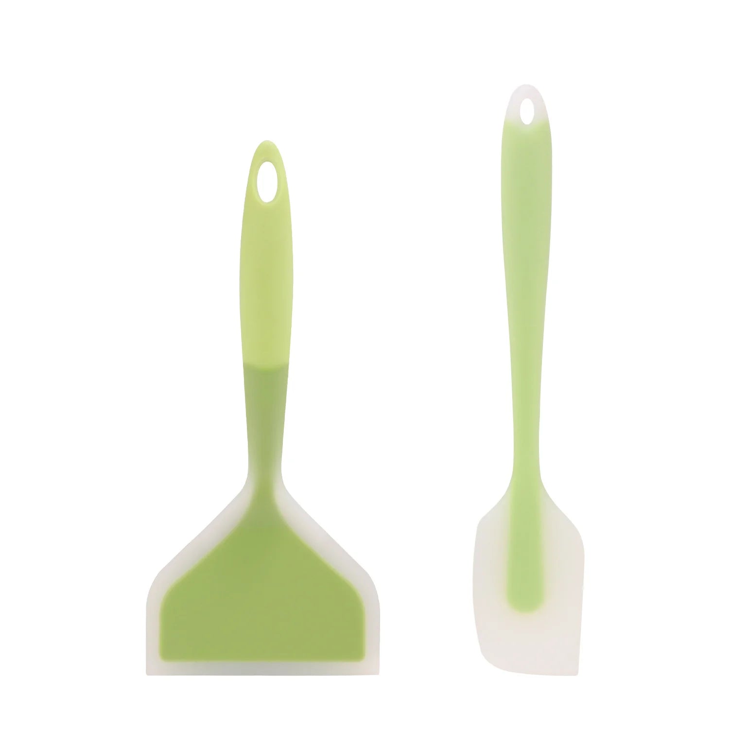 Green 2-piece Silicone Spatula Set