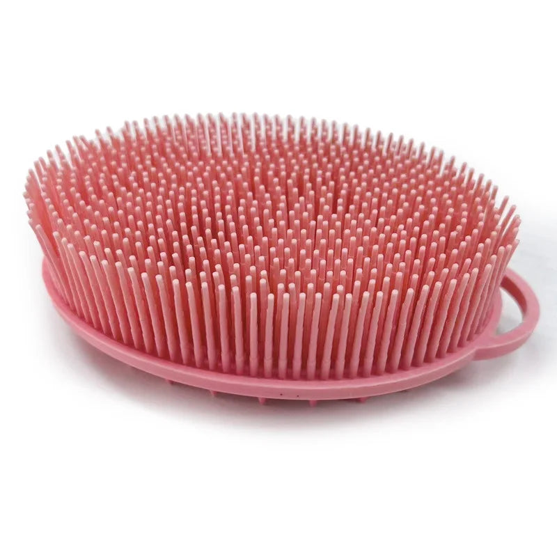 Rose Red Silicone Shower Body Scrubber