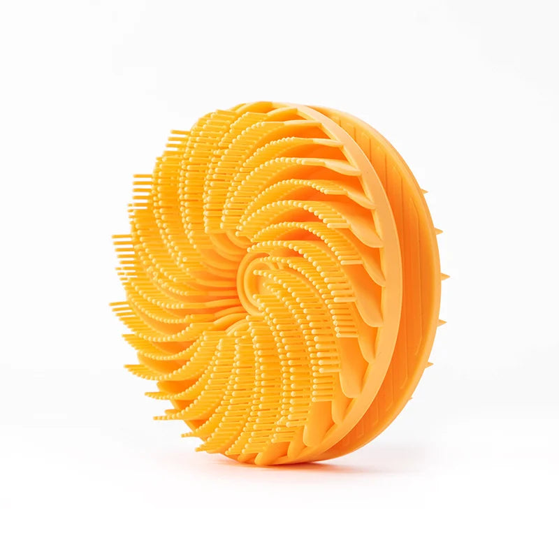 Orange Silicone Bathing Body Scrubber