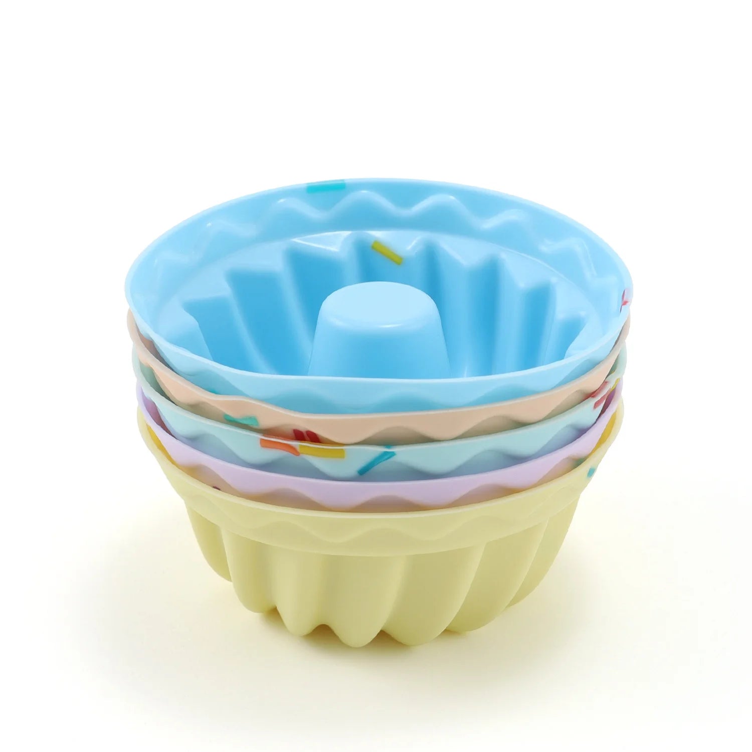 Style 6 5pc Silicone Cupcake Muffin Cake Baking Cups