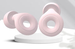 Pink 1 Set Silicone Noise Canceling Earplugs