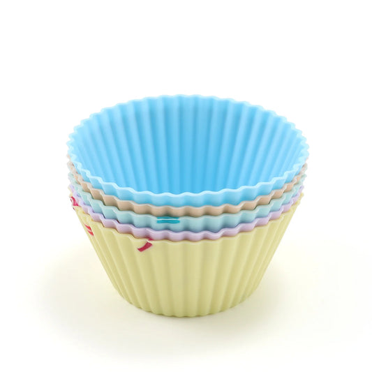 Style 5 5pc Silicone Cupcake Muffin Cake Baking Cups