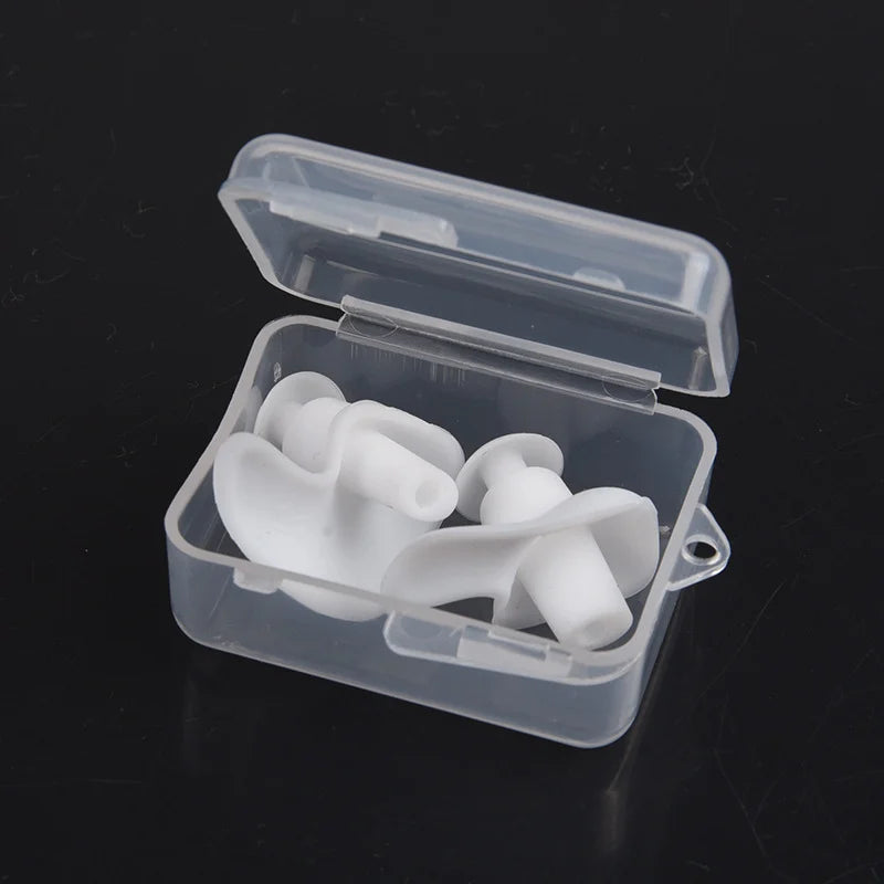 White Waterproof Silicone Ear Plugs