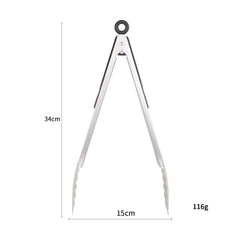 13" 3x Stainless Steel Kitchen Tongs