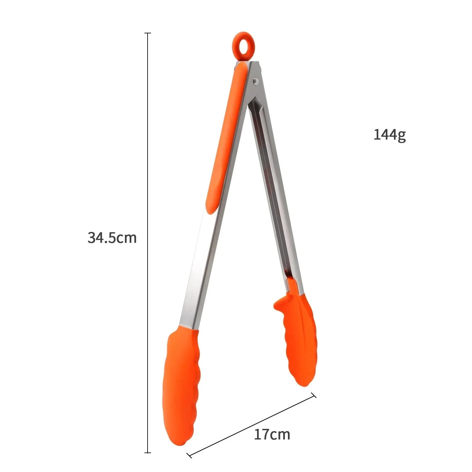 orange Silicone Cooking Tongs Set | Pack of 2