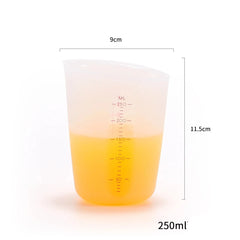 Semi - Transparent Silicone Measuring Cup 3 Sizes